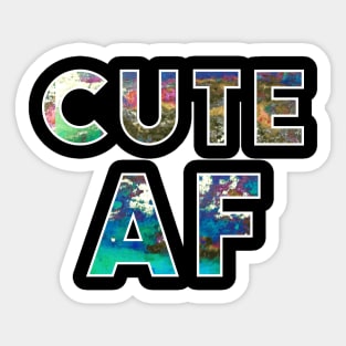 Cute AF Design Sticker